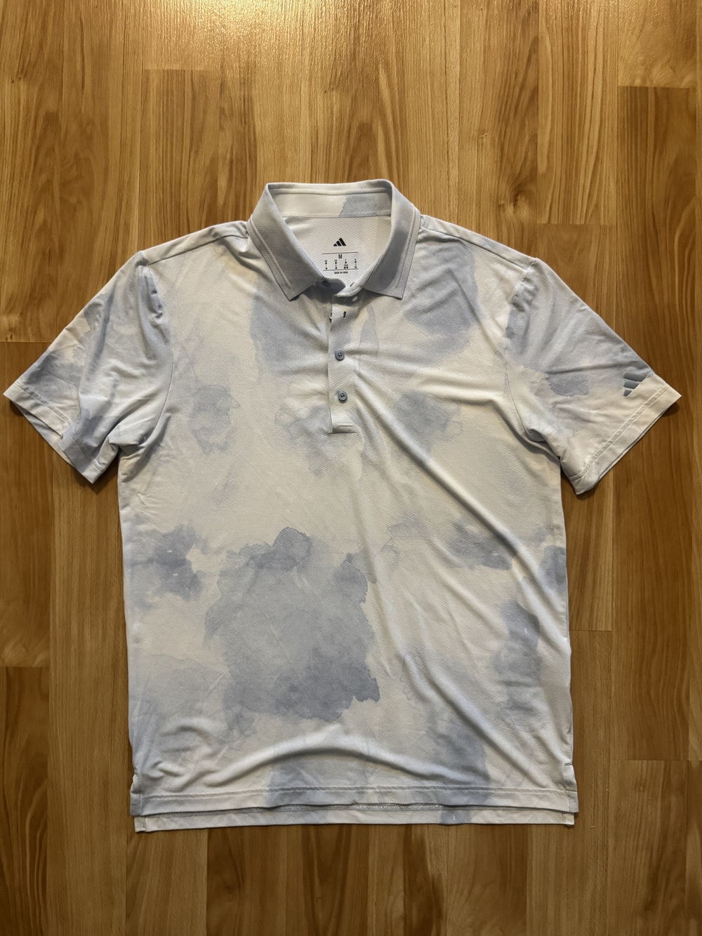 Adidas Lightweight 4-Button Performance Polo Collared Golf Shirt- Men's Medium